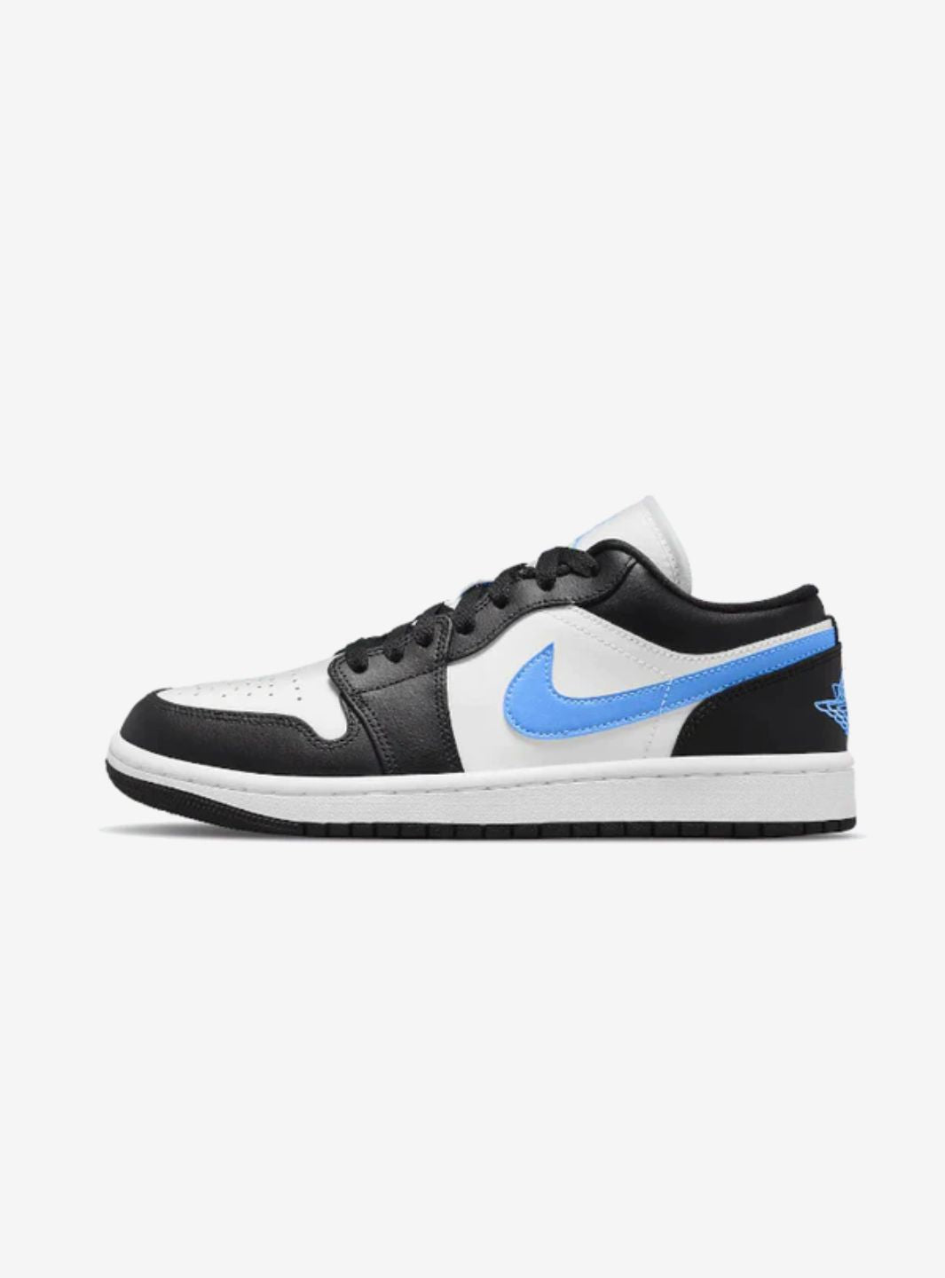 Air Jordan 1 Low Black University Blue White、JORDAN、Cacoeks