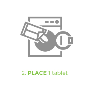Place 1 tablet in washer.