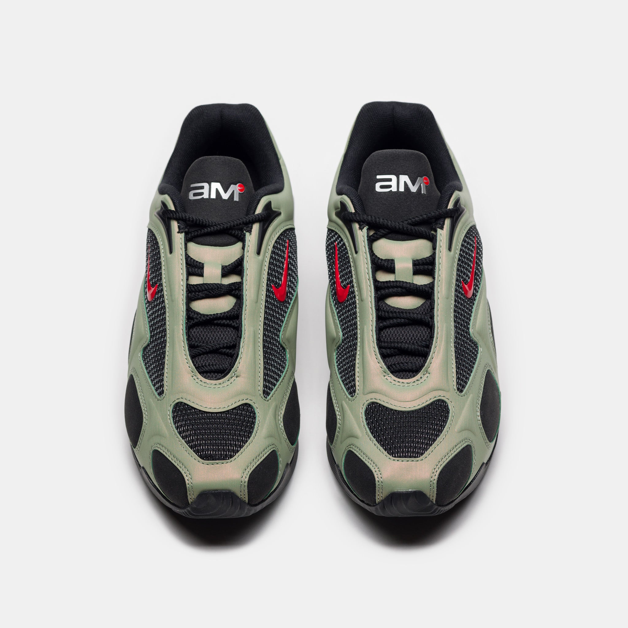 Air Max Muse Sneaker in Black/University Red/Oil Green