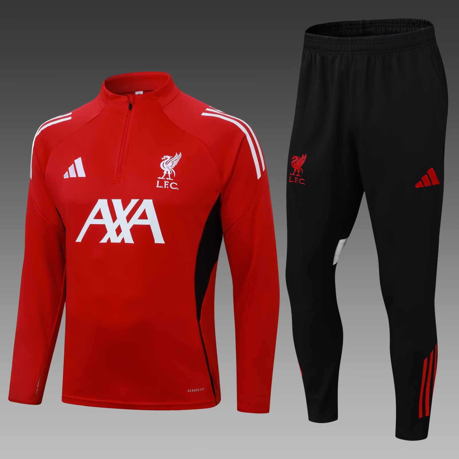 2025/2026 Liverpool Half-Pull Training Suit Red Jersey 1:1 Thai Quality Set:football jersey mysite: unitedjerseyfootball 邓江浪:football