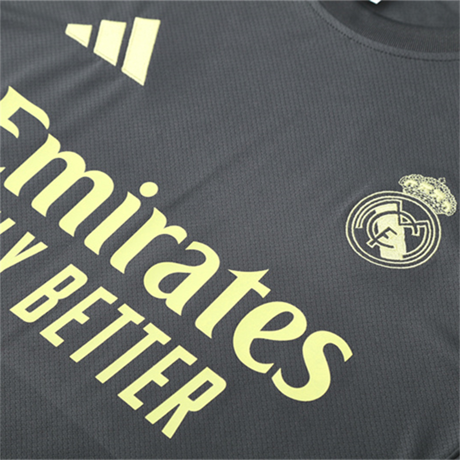 UltraTrikot-Real Madrid 25-26 Kids Short-Sleeve Training Set - Deep Grey Top and Shorts