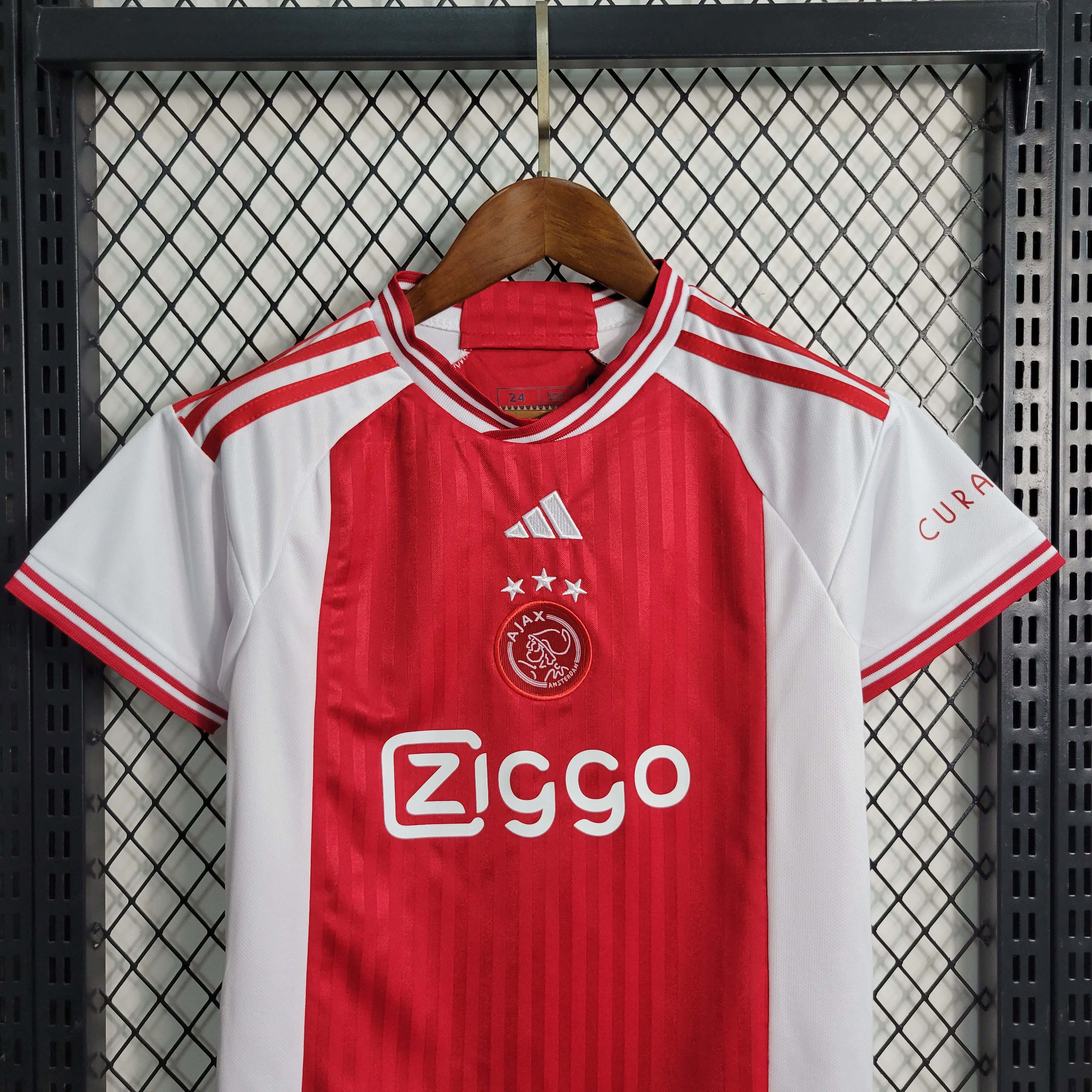 2023/2024 Ajax Home Football Shirt 1:1 Thai Quality Kids Size:football jersey mysite: unitedjerseyfootball 邓江浪:football