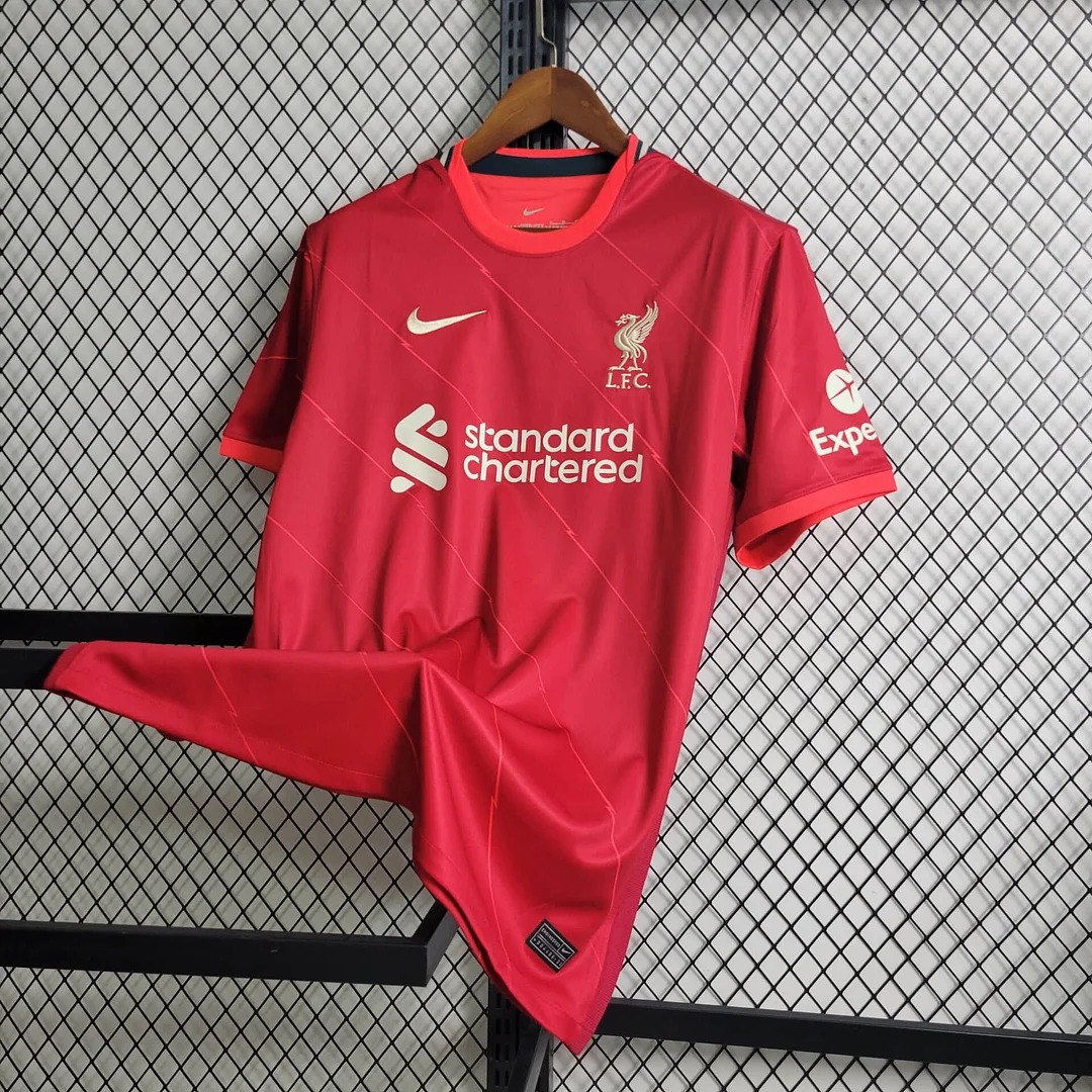 Higojerseys-Retro Liver.pool 21-22 Home Stadium Jersey - Fans Version
