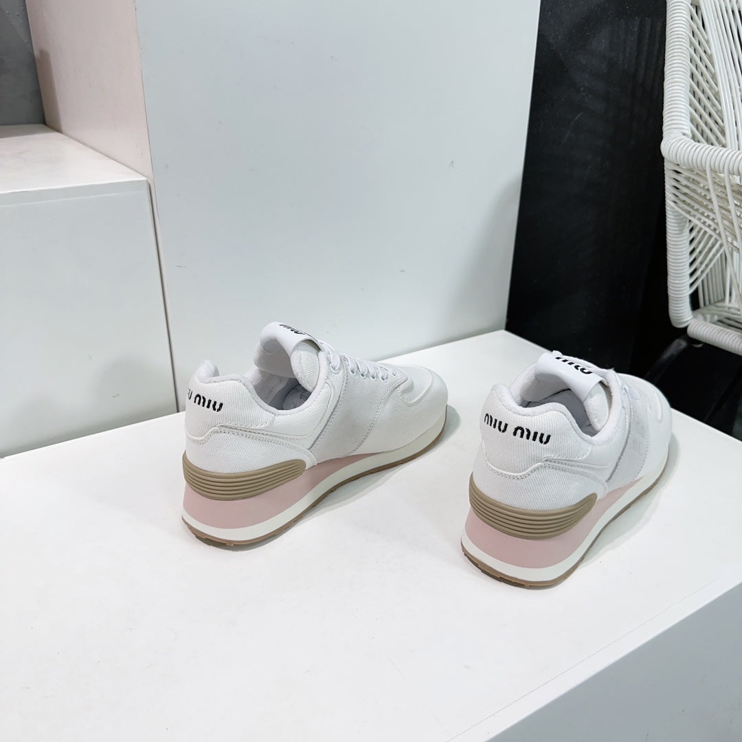 White And Light Gray Sneakers Canvas、mysite、Cacoeks
