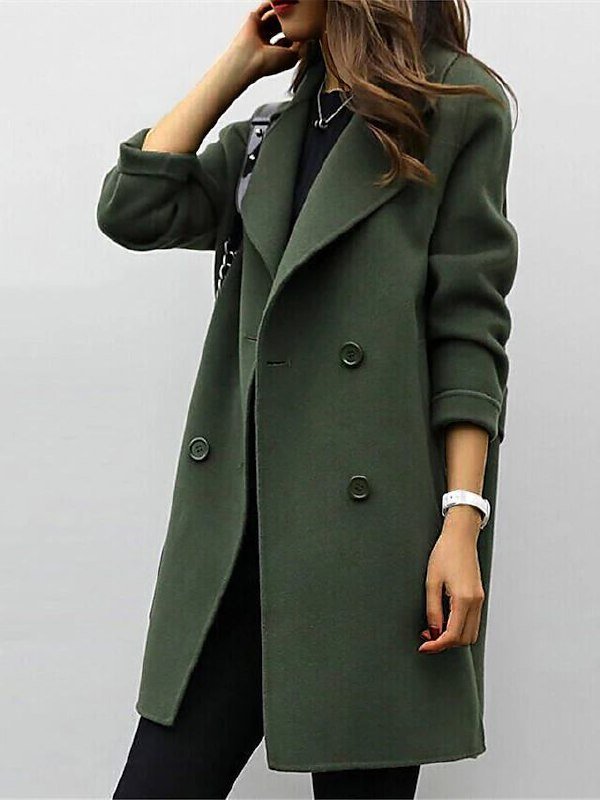 Chic Double-Breasted Coat