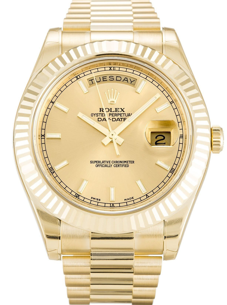 Replica Rolex Day-Date II 41mm Champagne Dial 218238-fasswatch