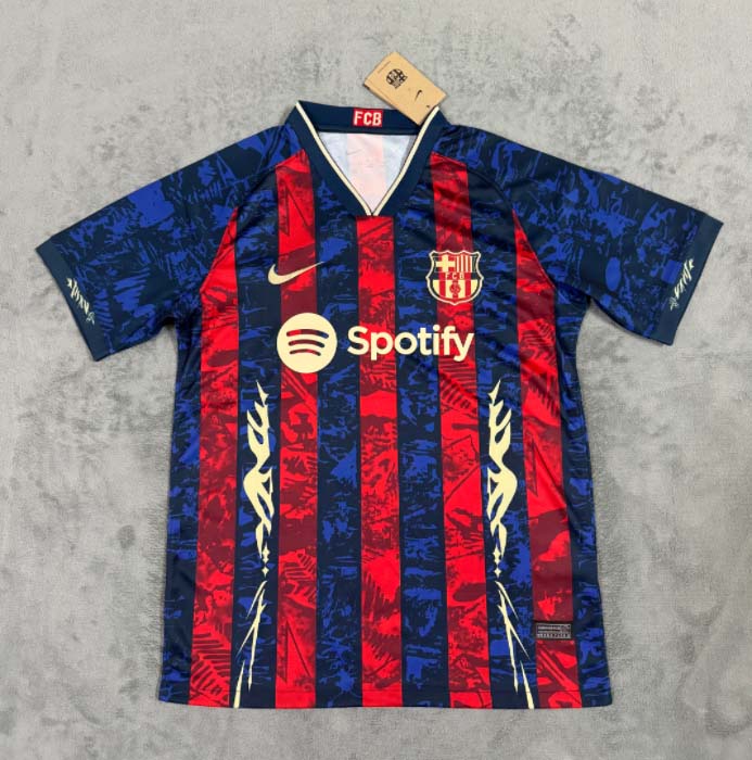 2024/2025 Barcelona Special Edition Red and blue Football Shirt 1:1 Thai Quality:football jersey mysite: unitedjerseyfootball 邓江浪:football
