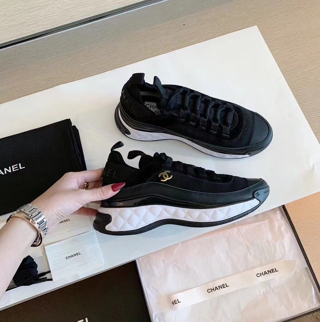 CC Bubble Quilted Trainer Sneaker Black White、mysite、Cacoeks