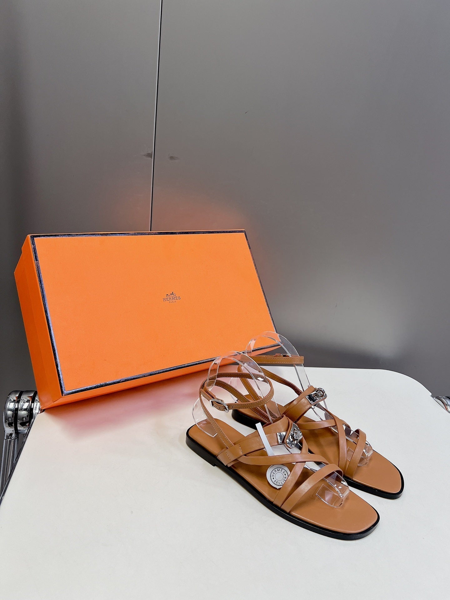 JUNE SANDAL CARAMEL CALFSKIN、mysite、Cacoeks