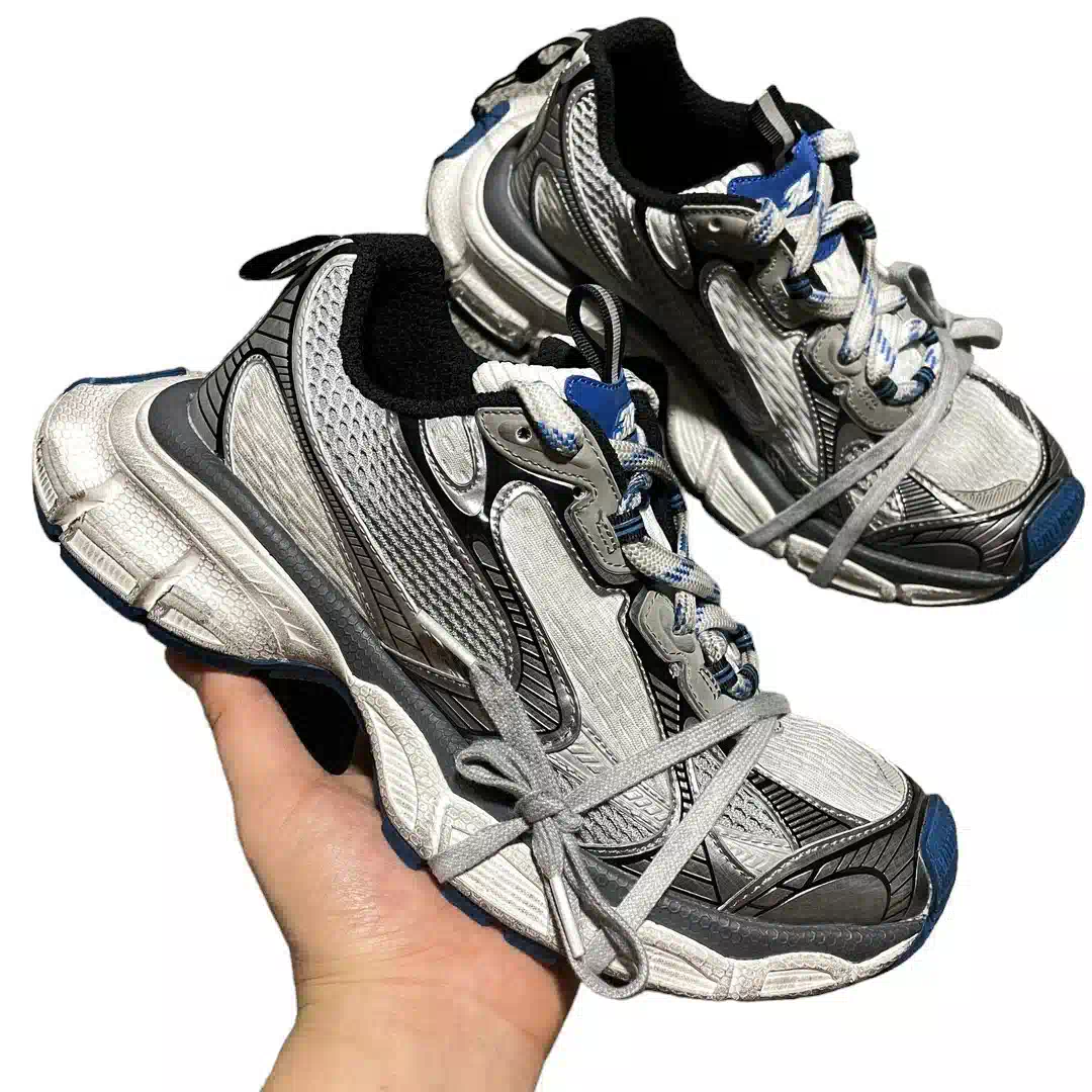 Balenciaga 3XL Sneaker in Grey White Blue、mysite、Cacoeks