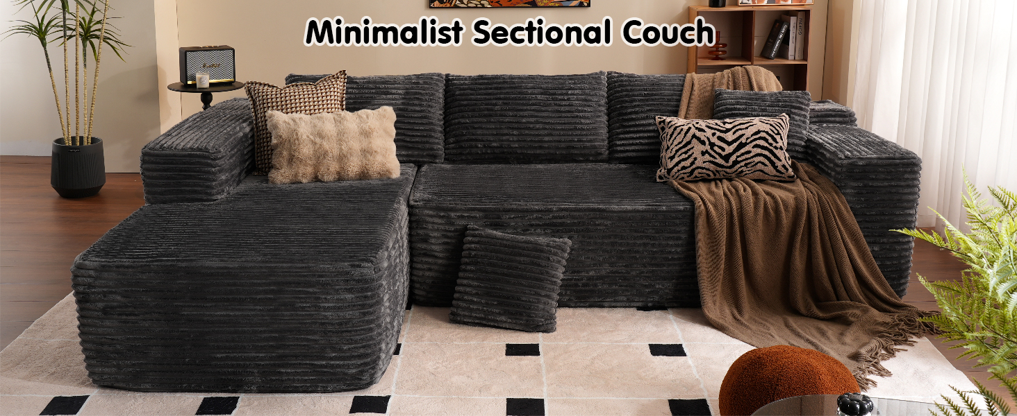 Cloud Sectional Couch with L-Shape Chaise