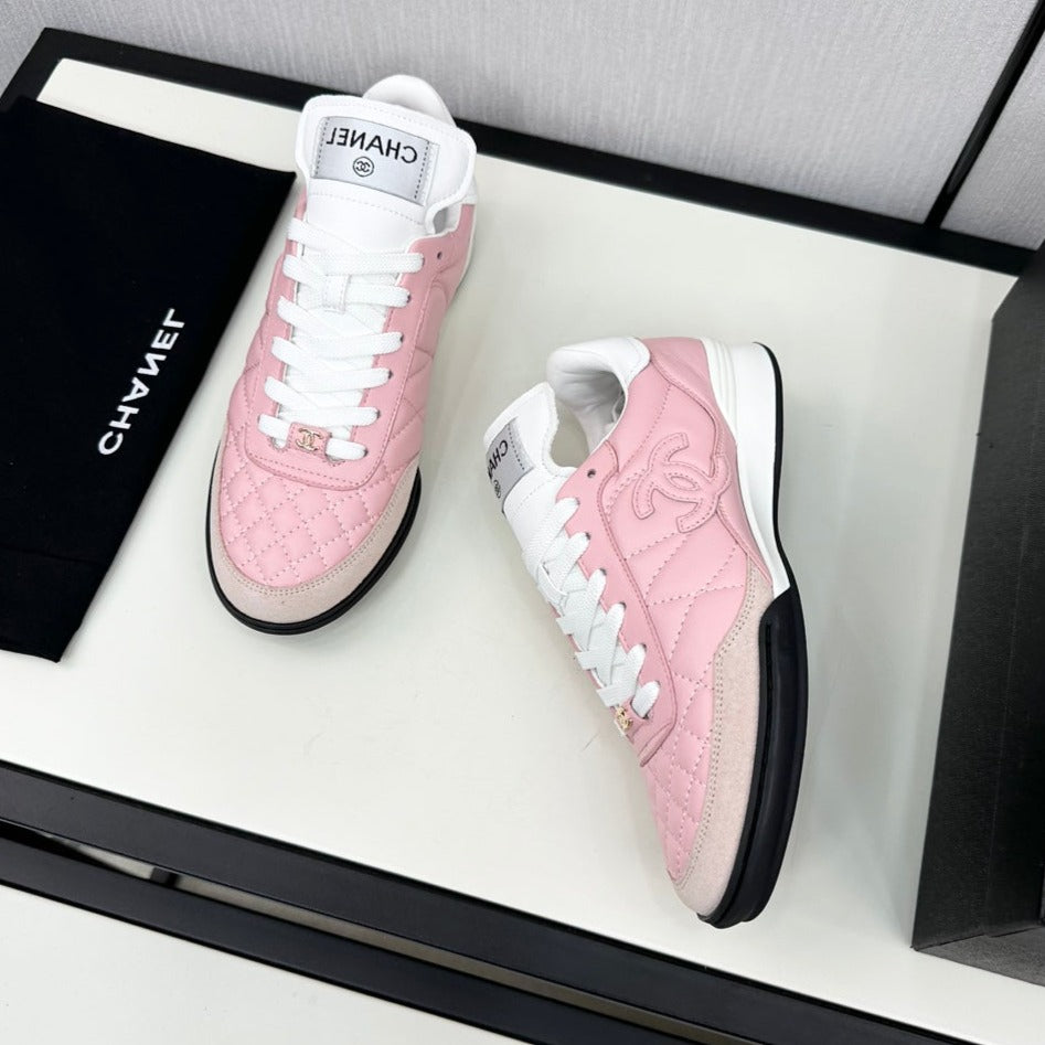 SPORTS SHOES IN LIGHT PINK CALFSKIN、mysite、Cacoeks