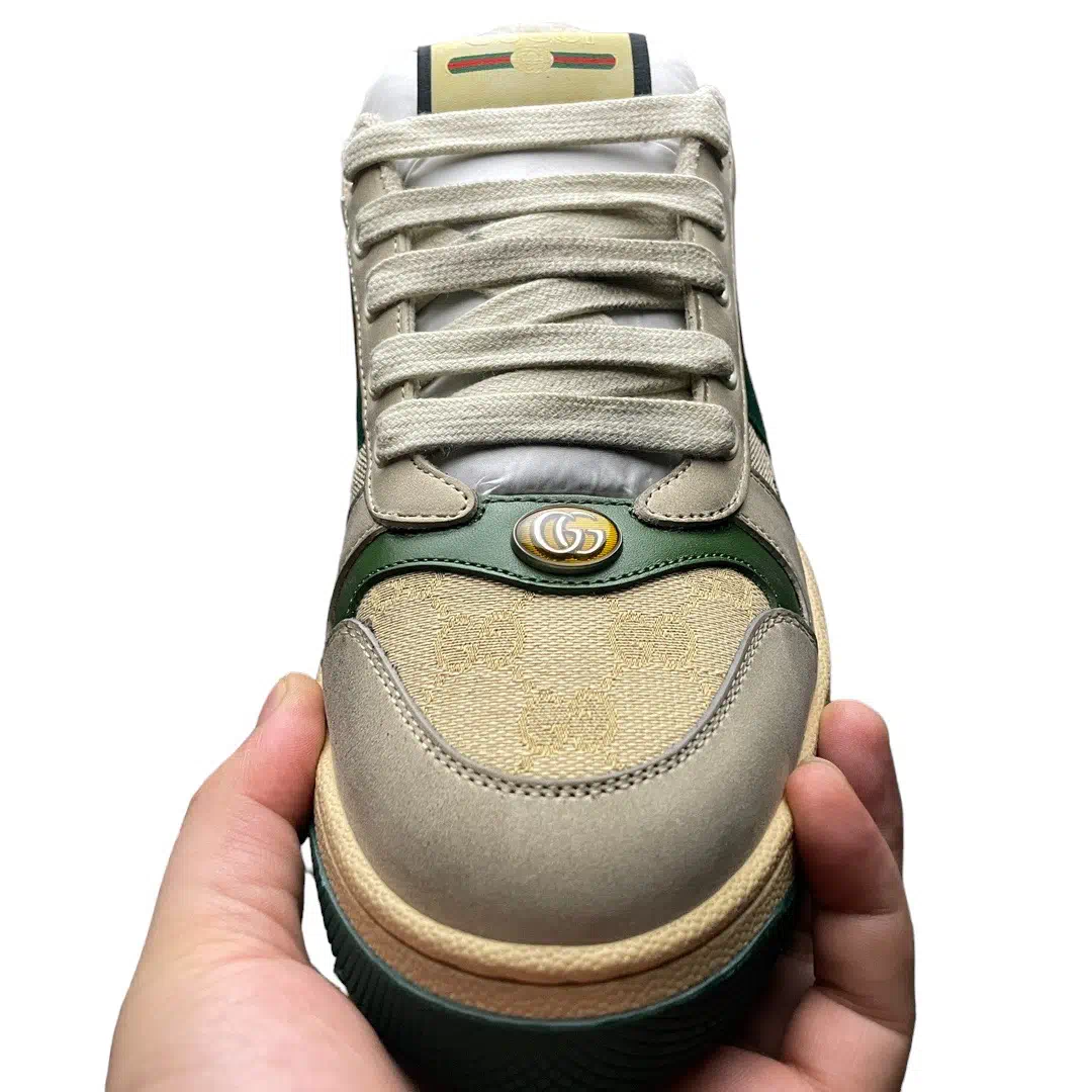 Gucci Screener GG Sneaker Beige Green、mysite、Cacoeks