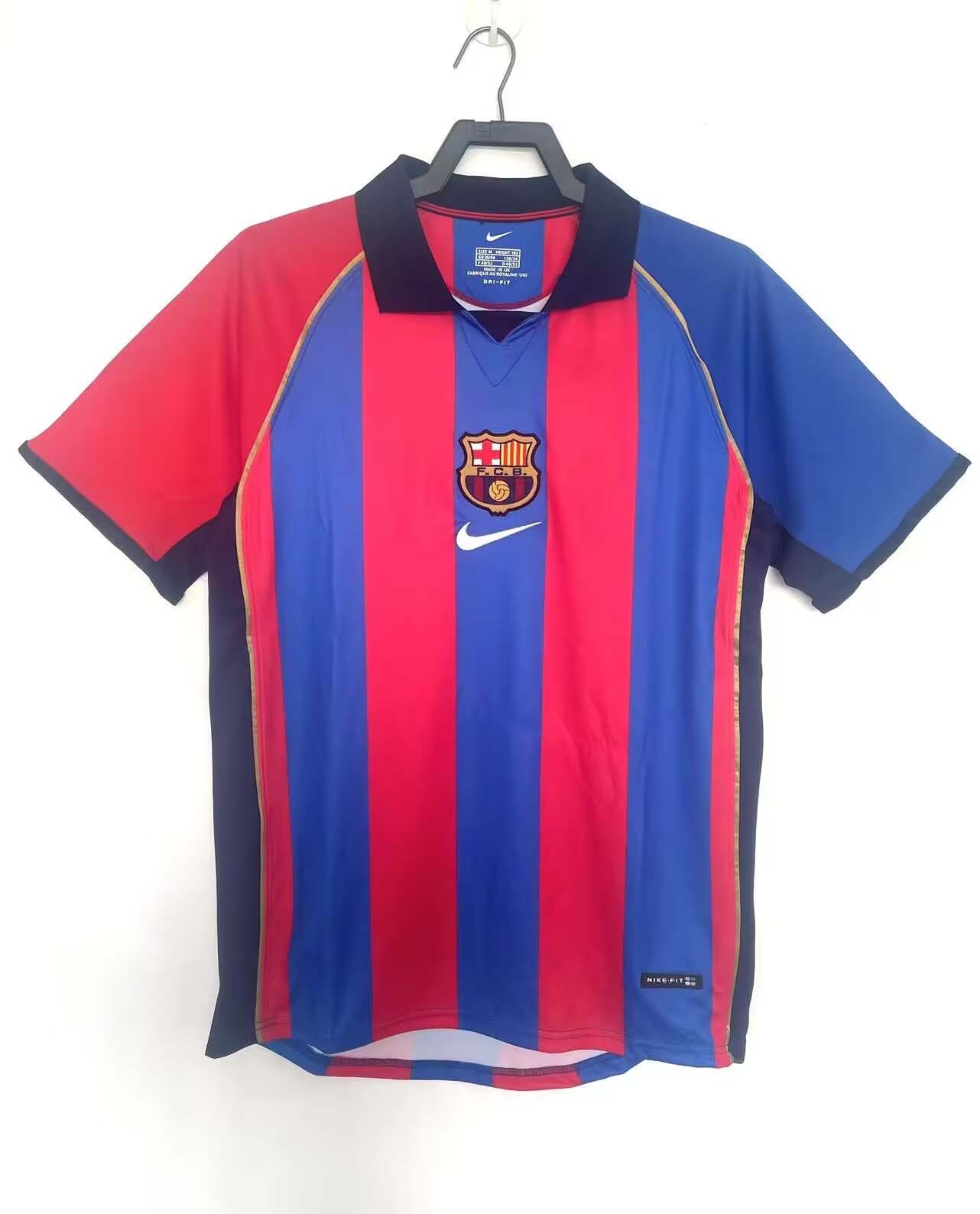 2001/2002 Retro Barcelona Home Football Shirt 1:1 Thai Quality:football jersey mysite: unitedjerseyfootball 邓江浪:football