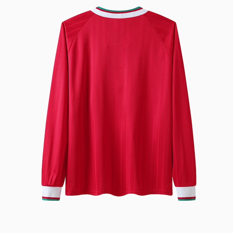 ManixJersey.com | Retro Liver.pool 1993-95 Home Stadium Long Sleeve Jersey -Customize Name, Number and Patch | Worldwide Shipping