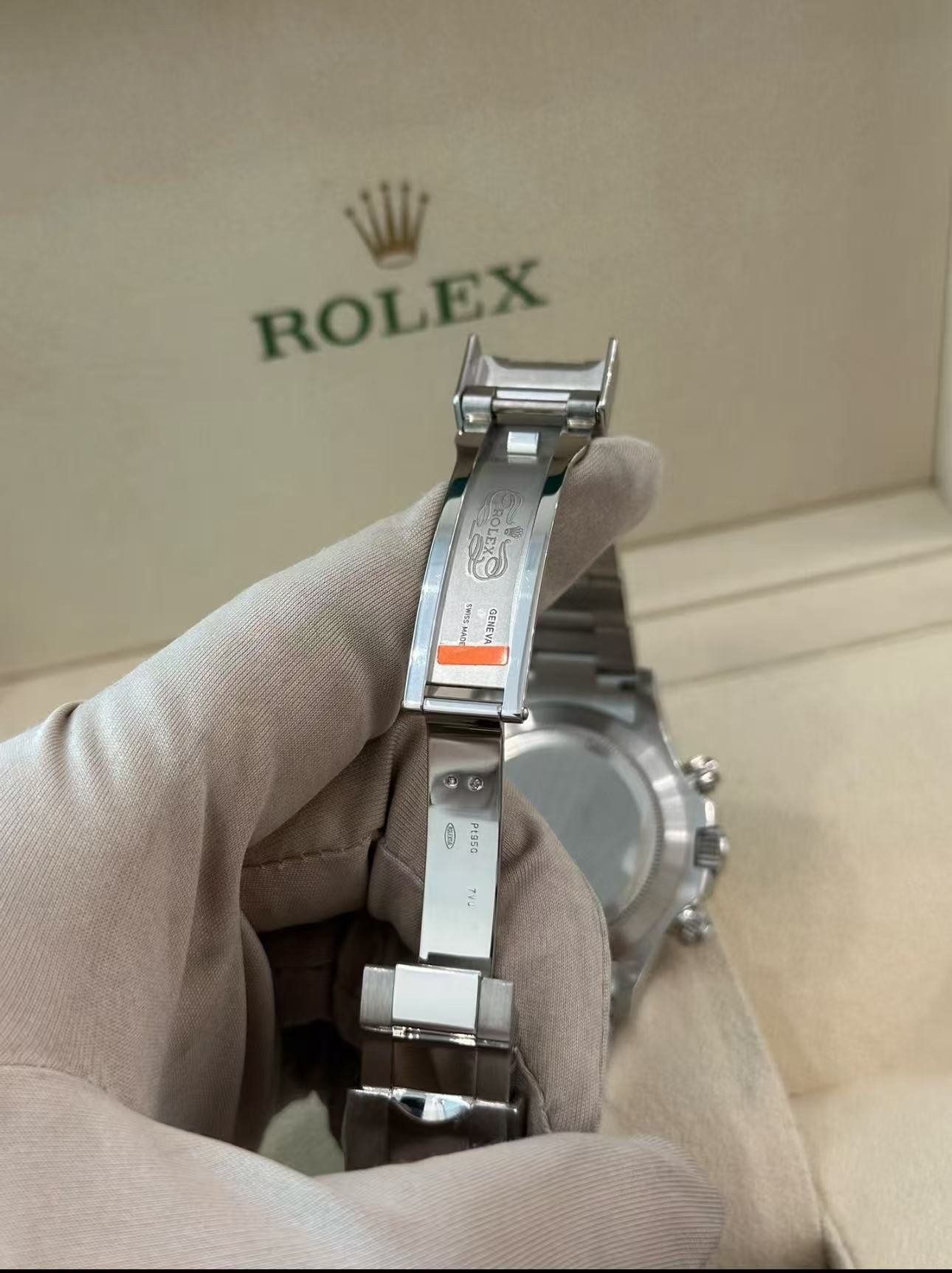 Rolex Daytona lce BlueDial with Baguette Diamonds Super CloneSwiss Replica Watch Ref116506 4130 Swiss Movement