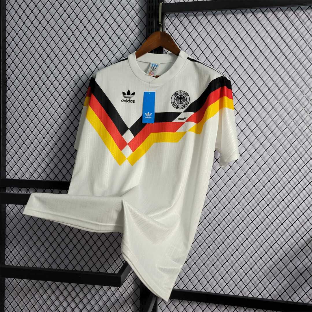 ManixJersey.com | Retro Germany 1990 Home Stadium Jersey -Customize Name, Number and Patch | Worldwide Shipping