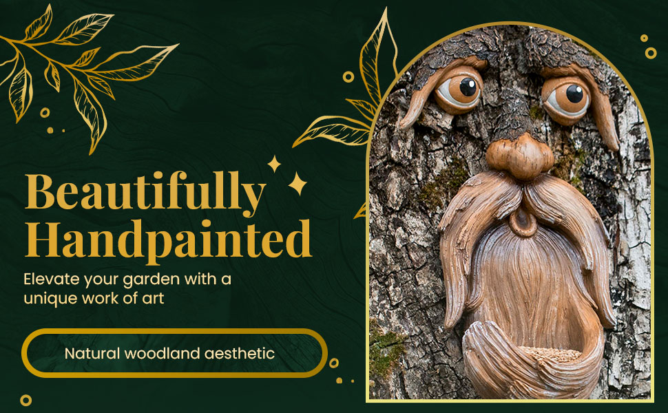 tree faces decor outdoor