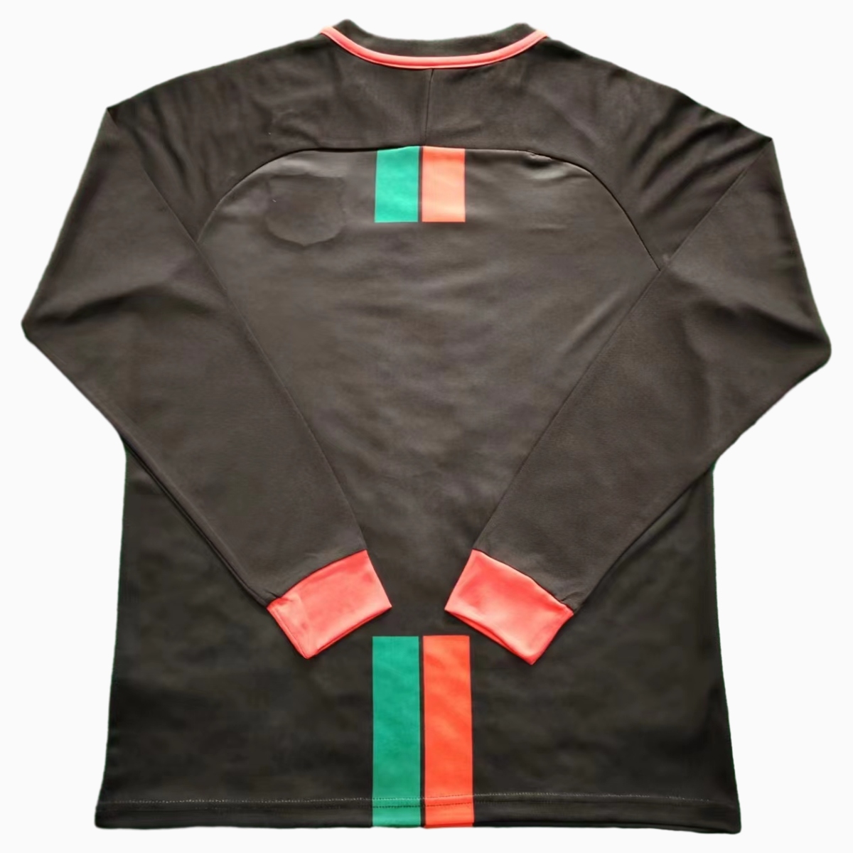 JerseysGala.com | FC Palestina 24-25 Black Centre Striped Long Sleeve Jersey with Arabic -Customize Name, Number and Patch | Worldwide Shipping