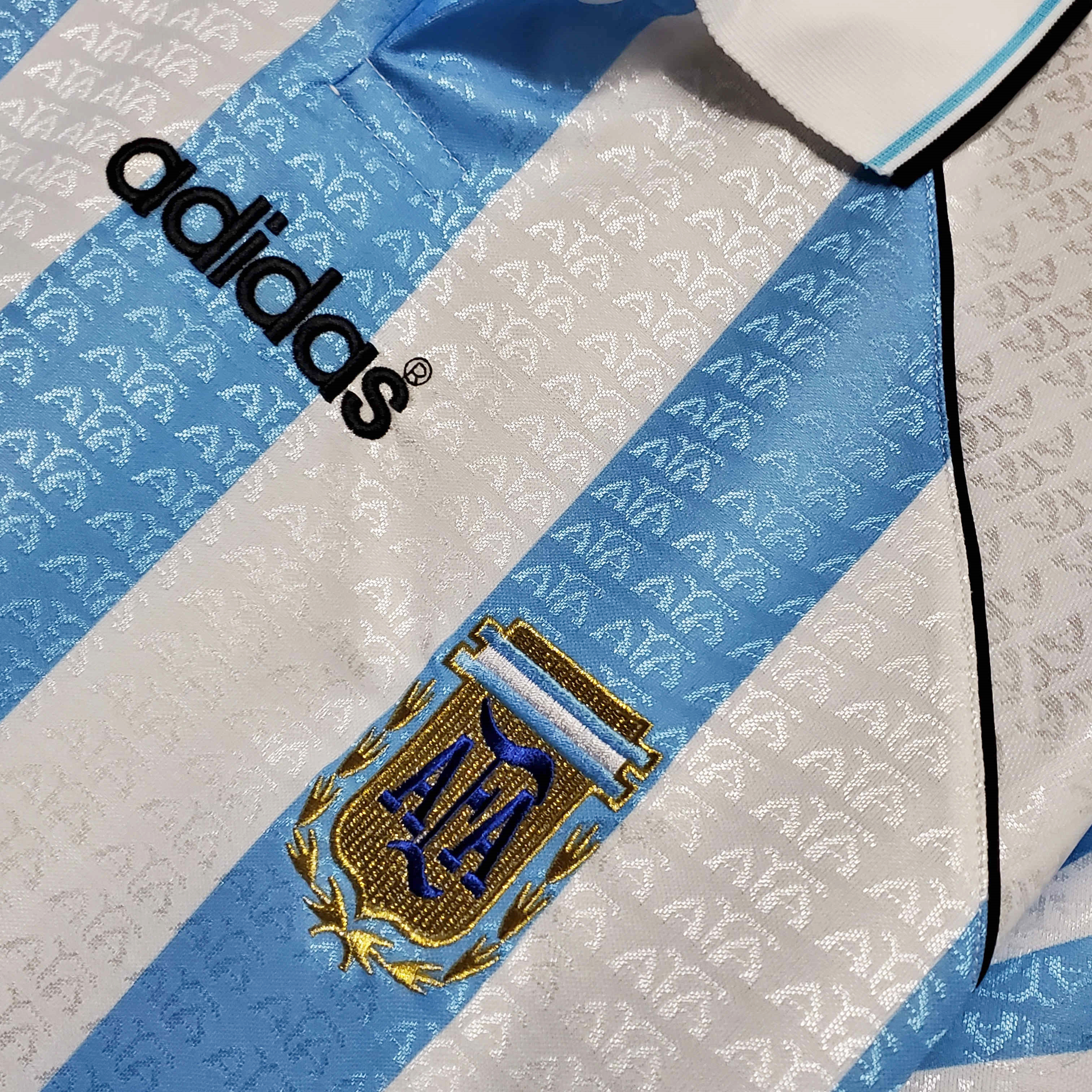 Higojerseys-Retro Argentina 1997 Home Stadium Jersey
