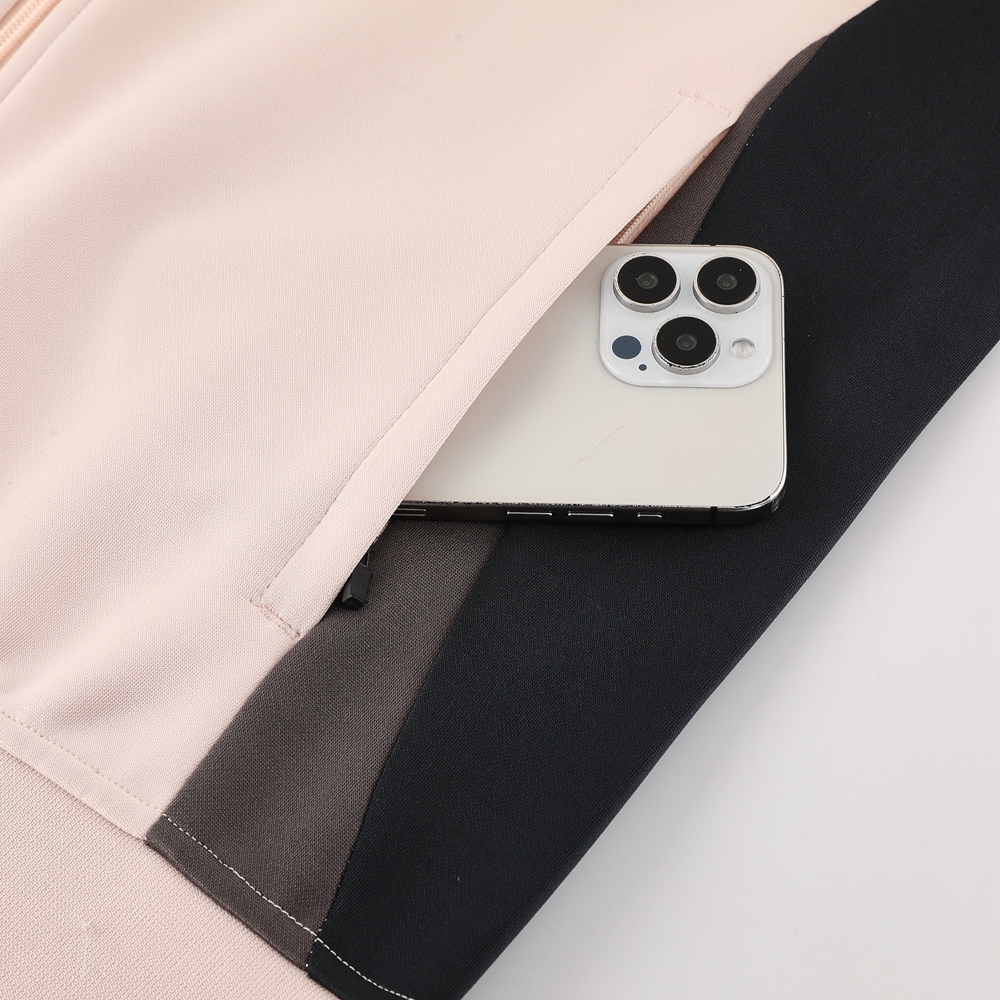 ManixJersey.com | Real Madrid 24-25 Jacket Training Tracksuit - Light Pink Top and Deep Grey Pants -Customize Name, Number and Patch | Worldwide Shipping