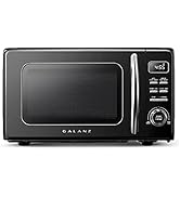 Galanz GLCMKZ09BKR09 Retro Countertop Microwave Oven with Auto Cook & Reheat, Defrost, Quick Star...