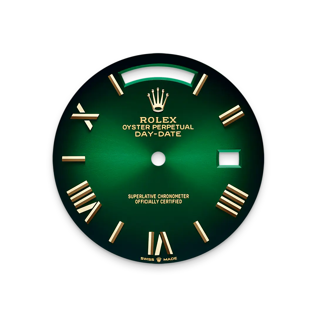 Green ombré dial