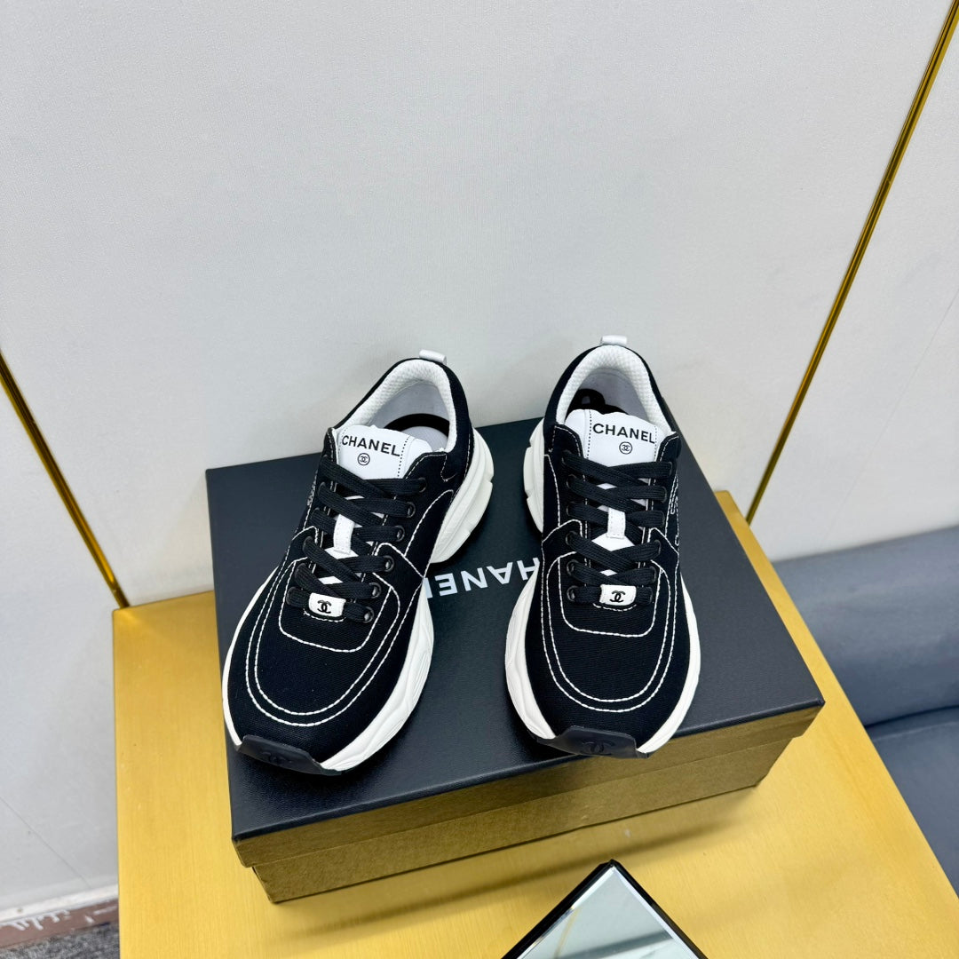 SNEAKER IN BLACK MIX WHITE BREATHABLE FABRIC、mysite、Cacoeks