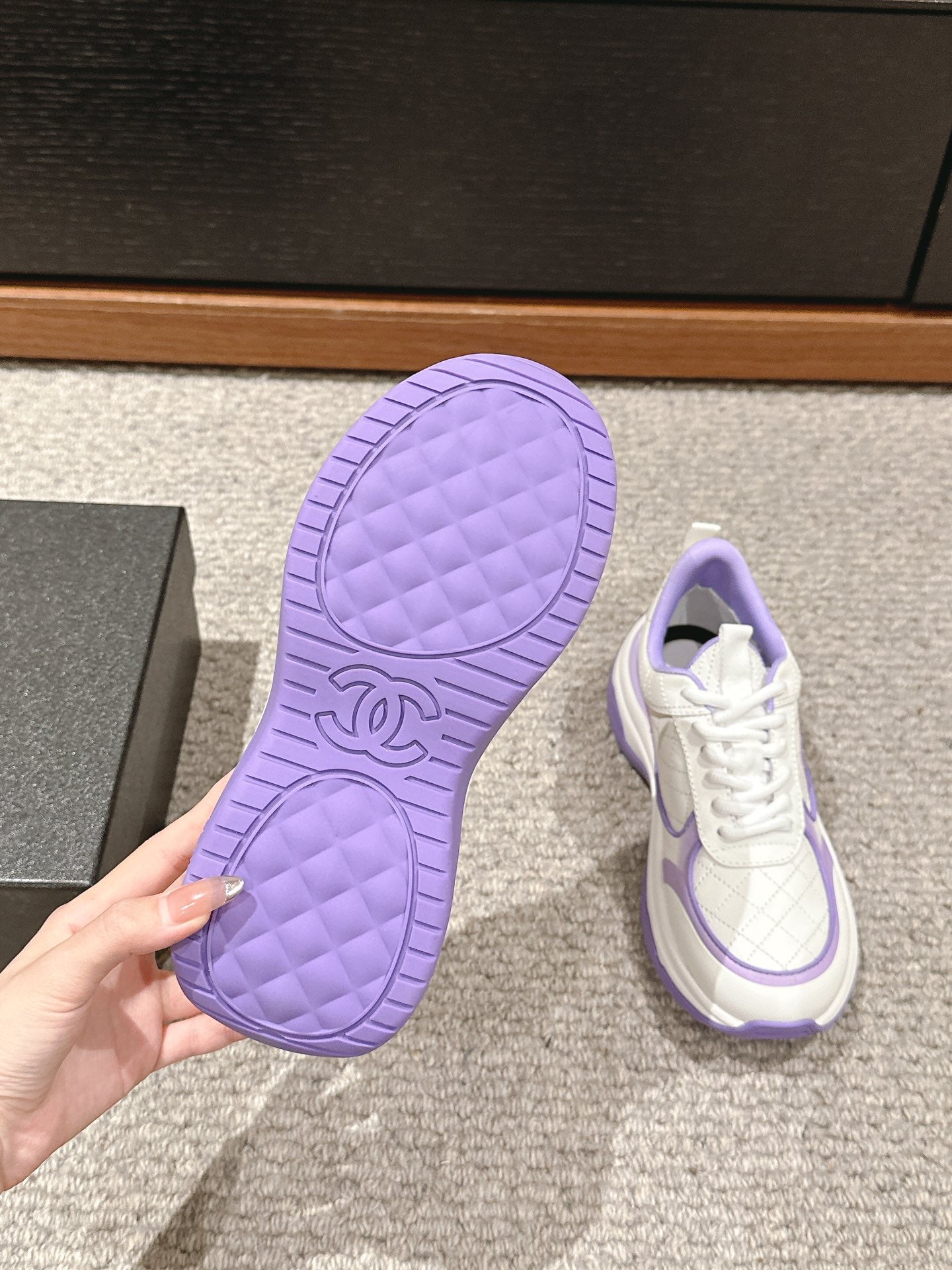 CC CLASSIC SNEAKER IN WHITE MIX IRIS PURPLE LAMBSKIN、mysite、Cacoeks