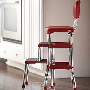 step stool;serving cart;cart;chair step stool;bar stool;folding table;folding chair;retro dining