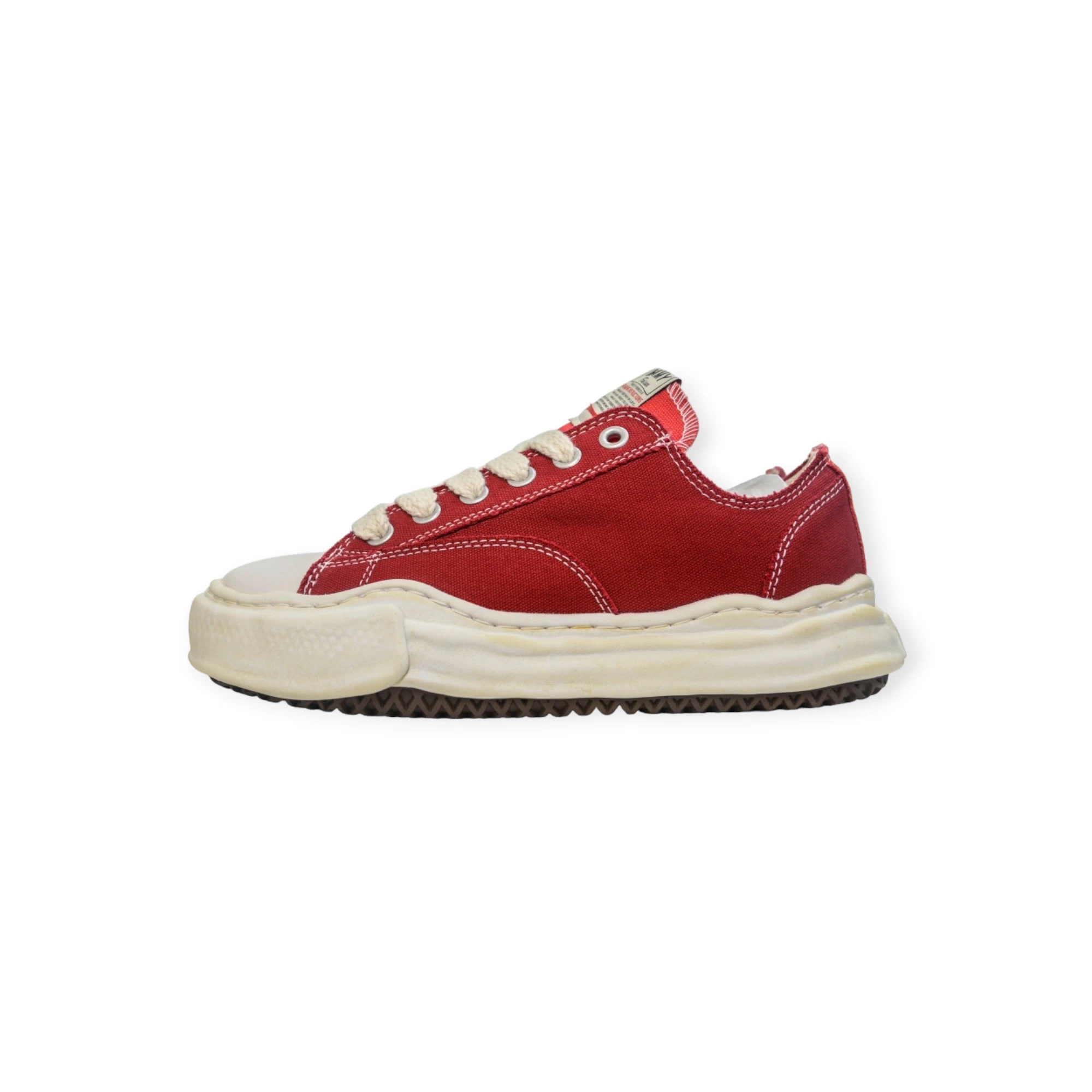 Maison Mihara Yasuhiro Peterson Vintage Sole Canvas Low-Top Sneaker in Red Cream、mysite、Cacoeks