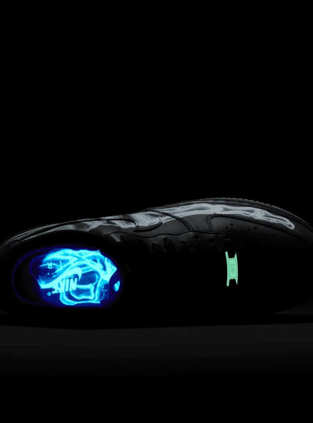 Nike Air Force 1 Low Black Skeleton Halloween (2019)、NIKE、Cacoeks