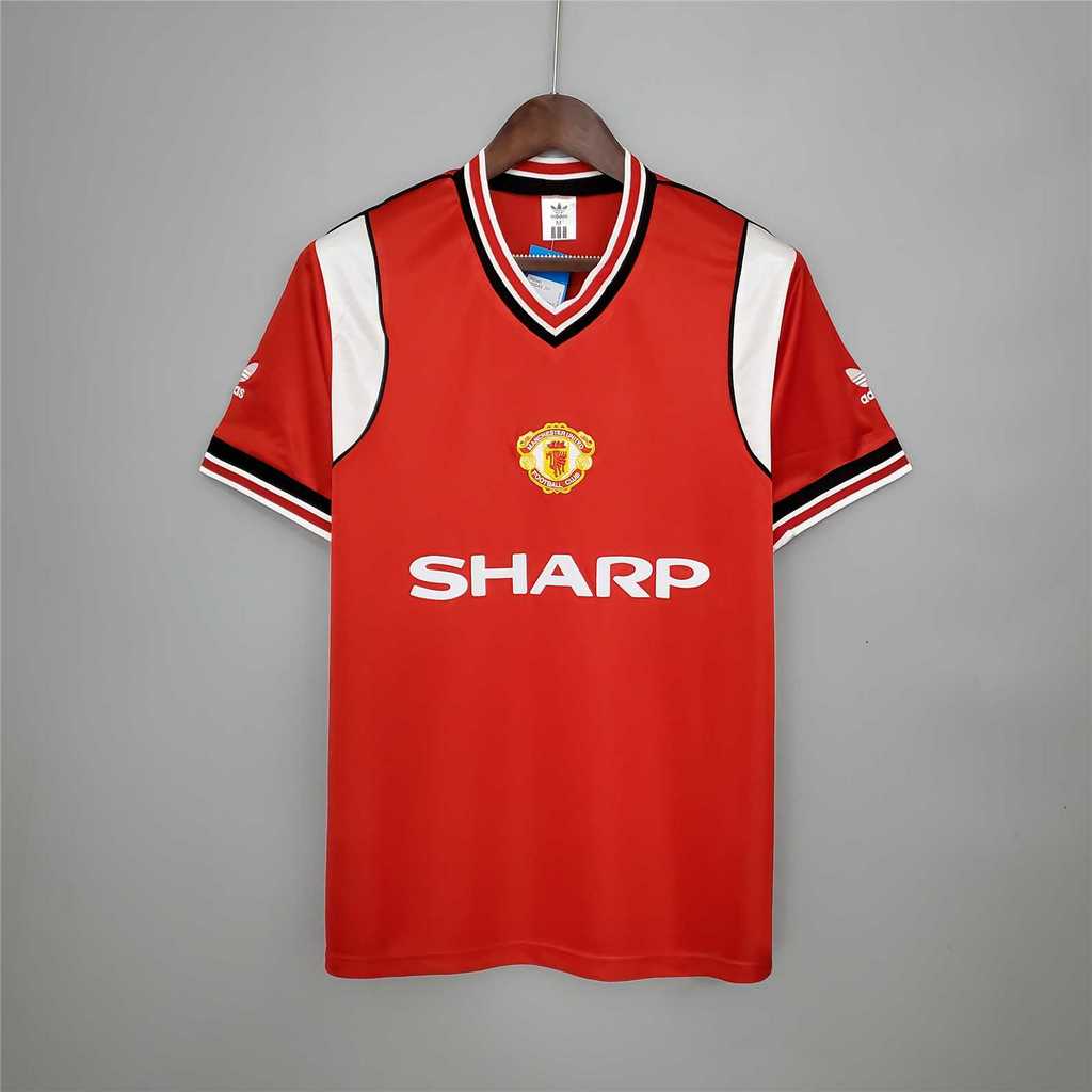 Higojerseys-Retro Manchester United 85-86 Home Stadium Jersey