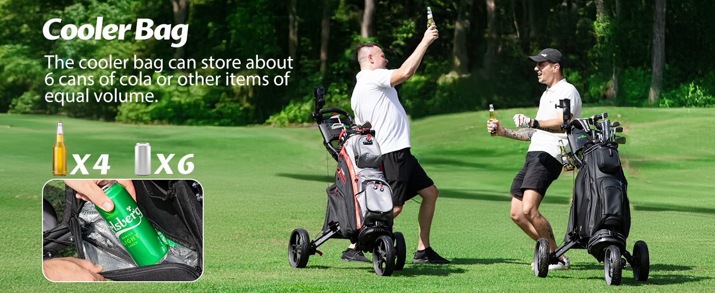 3 wheel push cart golf golf caddy push cart  golfing push cart golf pull carts collapsible