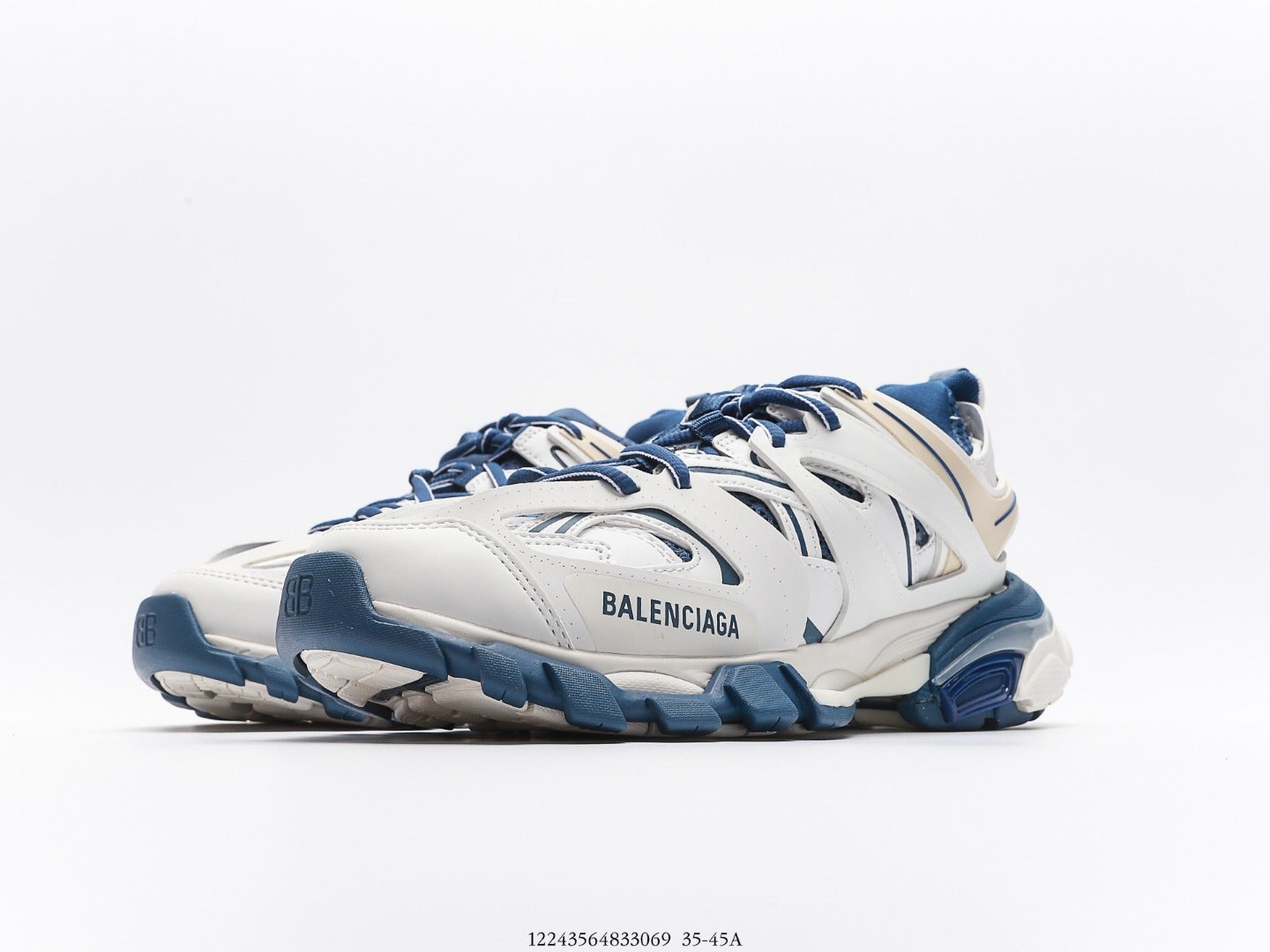 Balenciaga Track Trainer Worn Out White Blue、mysite、Cacoeks