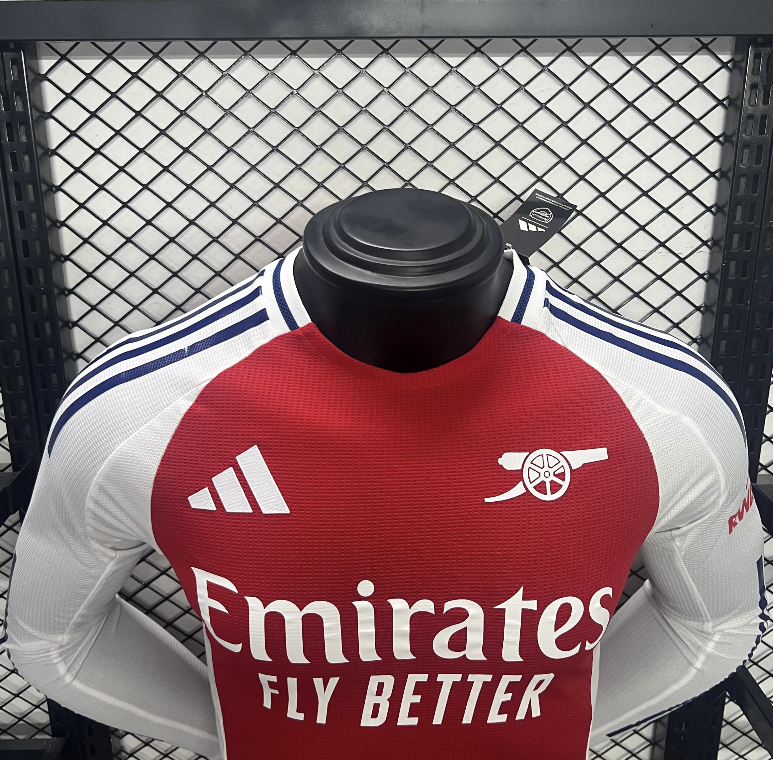 ManixJersey.com | Arsenal 24-25 Home Long Sleeve Jersey - Player Version -Customize Name, Number and Patch | Worldwide Shipping