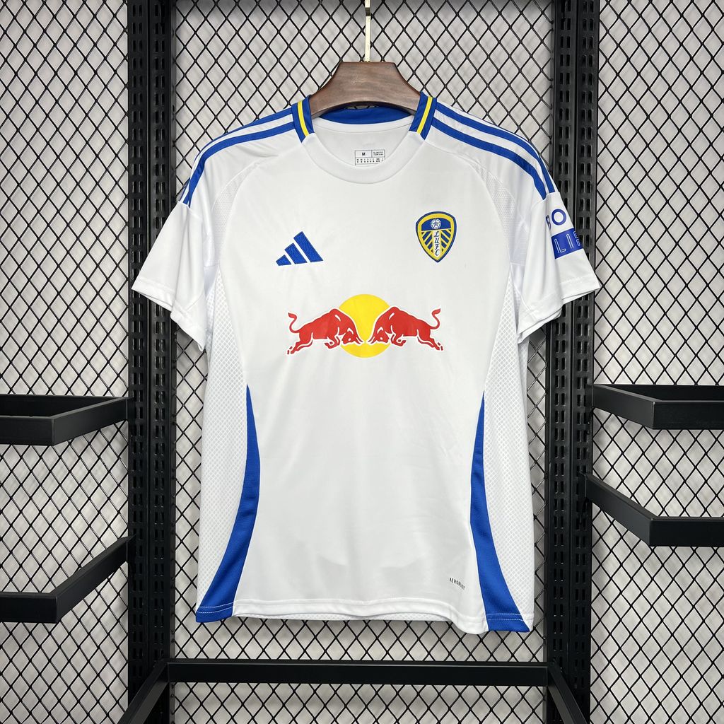 ManixJersey.com | Leeds United 24-25 Home Stadium Jersey - Fans Version -Customize Name, Number and Patch | Worldwide Shipping
