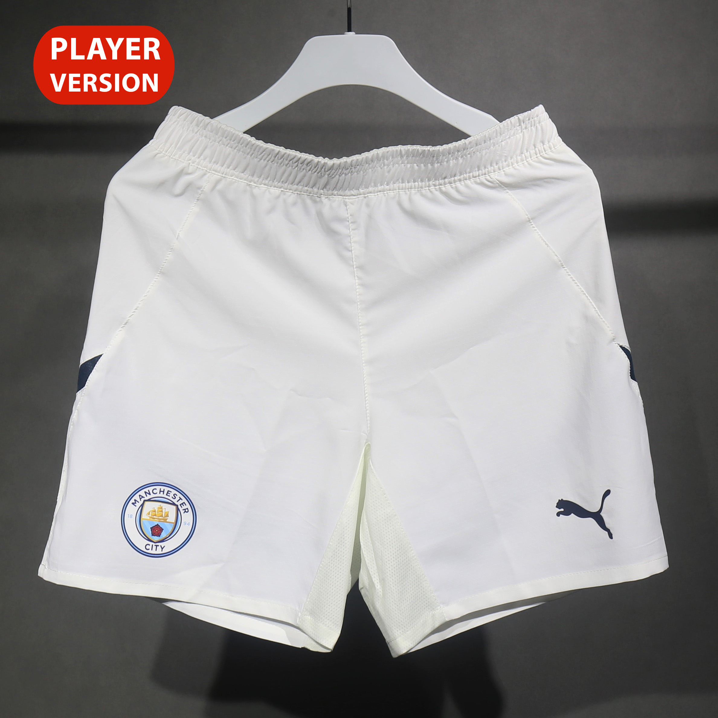 ManixJersey.com | Manchester City 24-25 Home Shorts - Player Version -Customize Name, Number and Patch | Worldwide Shipping