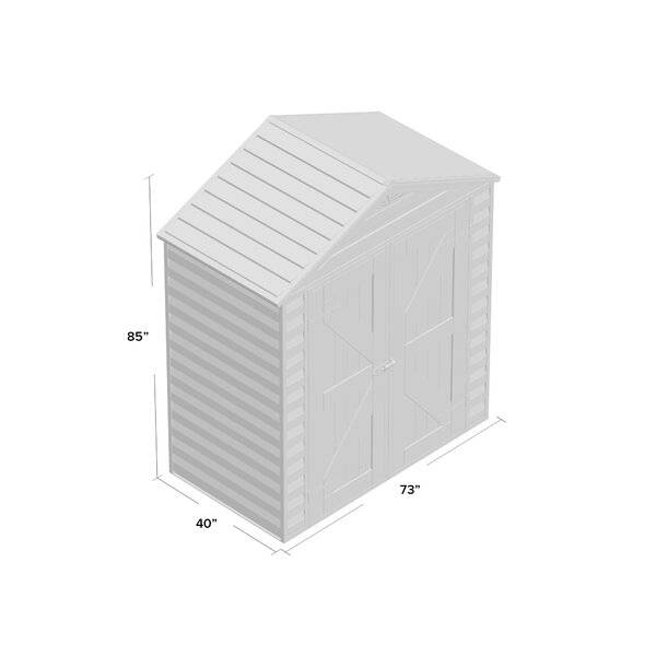 SkyLight 6 ft. W x 3.5 ft. D Plastic Storage Shed
