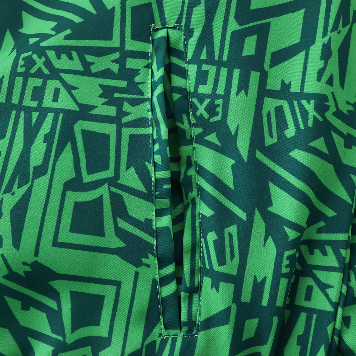 Funinjersey-Retro Mexico 1994 Retro Style Double Sided Reversible Windbreaker - Green & Grey