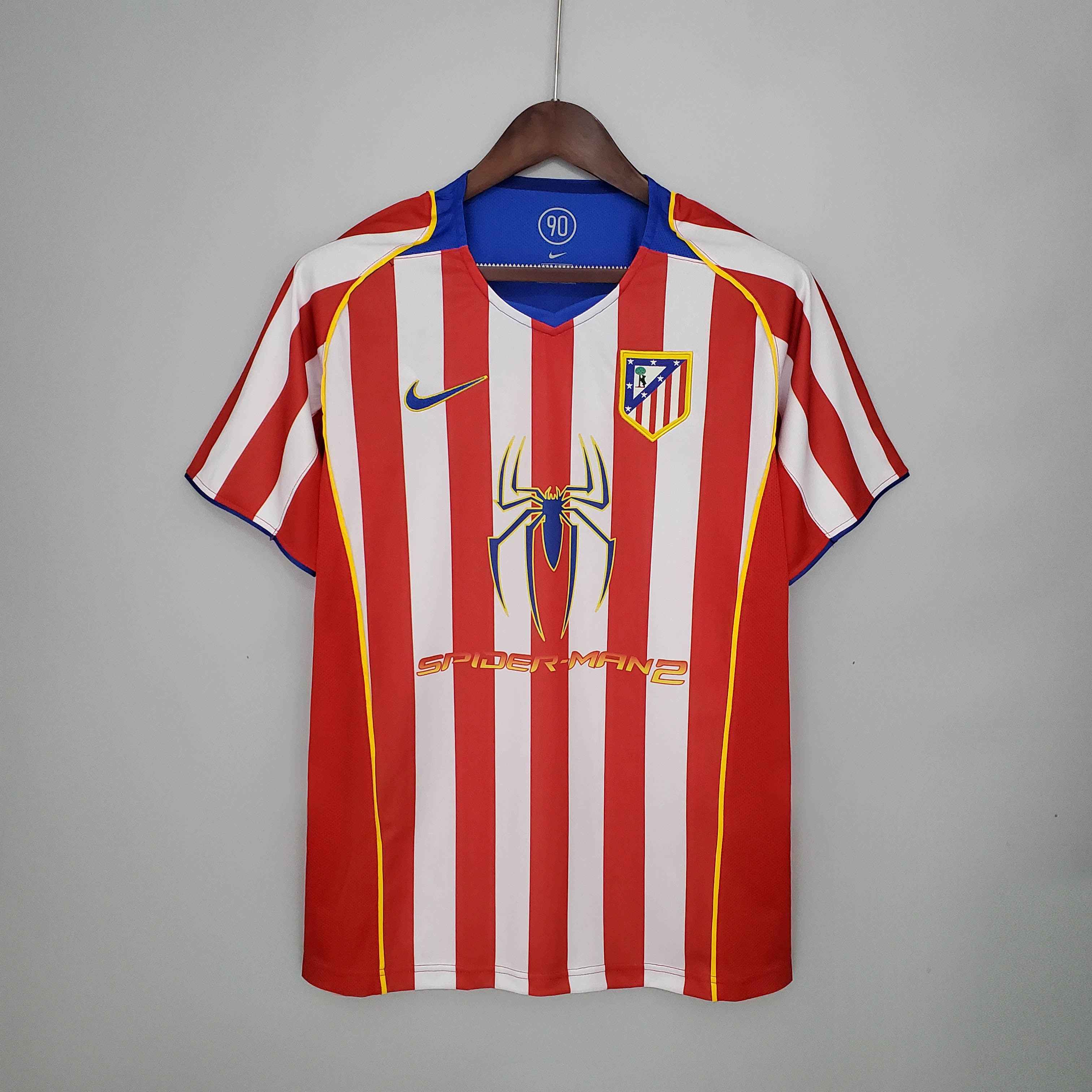 2004/2005 Retro Atletico Madrid Home Soccer Jersey-mysite Custom Football Kit- Nextkits