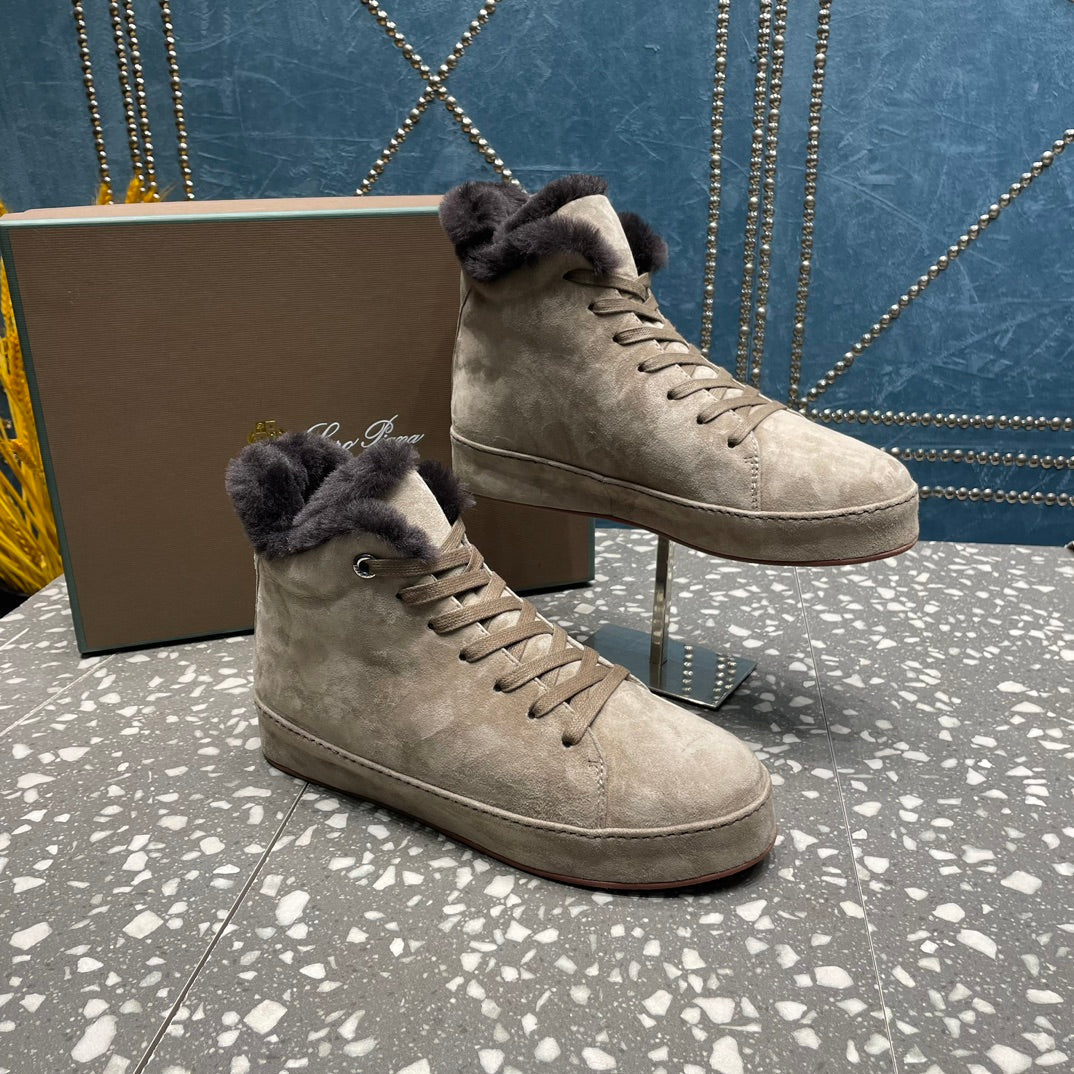 LP WINTER NUAGES HIGH SNEAKERS LIGHT GRAY LAMBSKIN、mysite、Cacoeks
