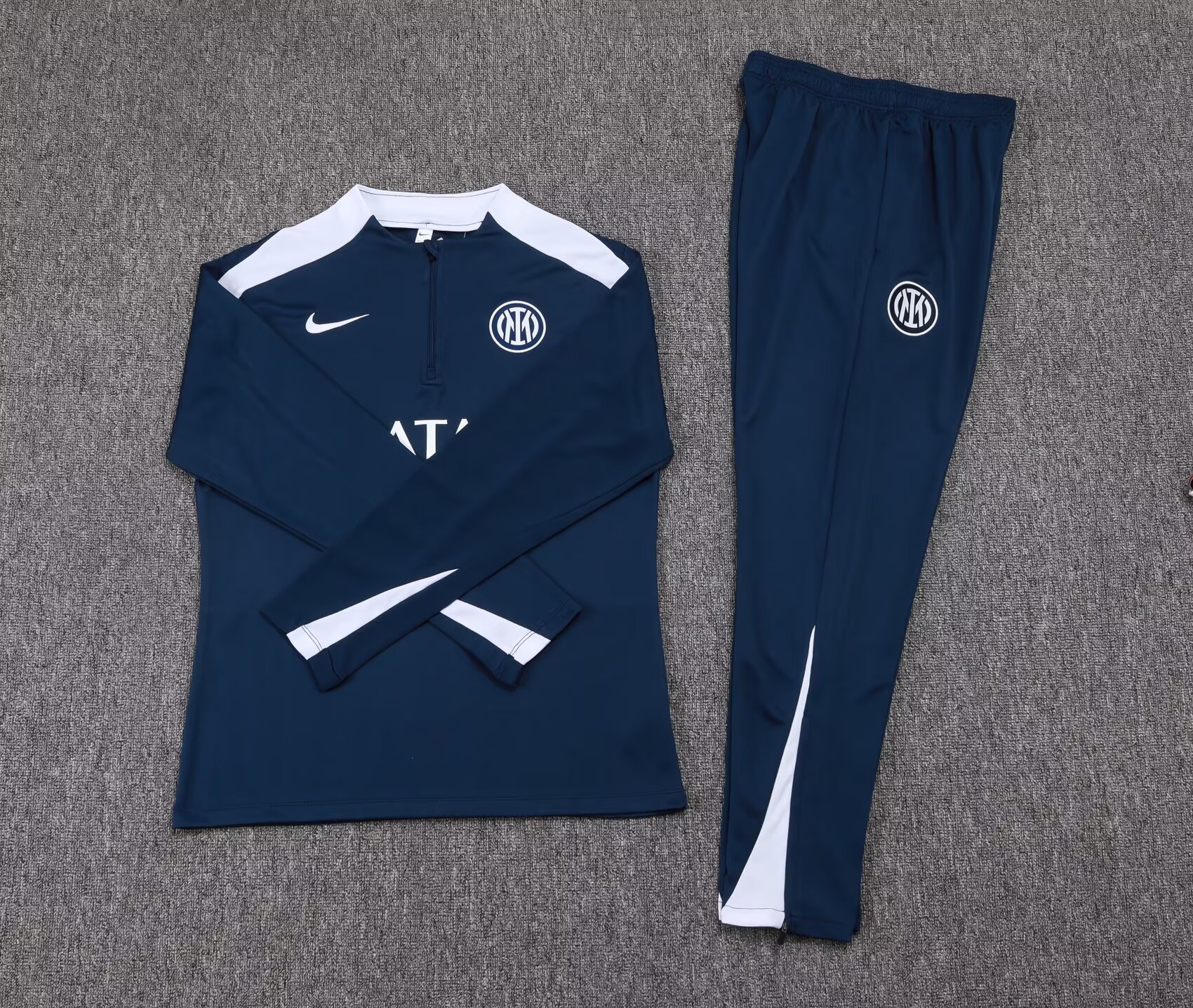 2025/2026 Internazionale Milan Half-Pull Training Suit Royal Blue Football Jersey 1:1 Thai Quality Set:football jersey mysite: unitedjerseyfootball 邓江浪:football