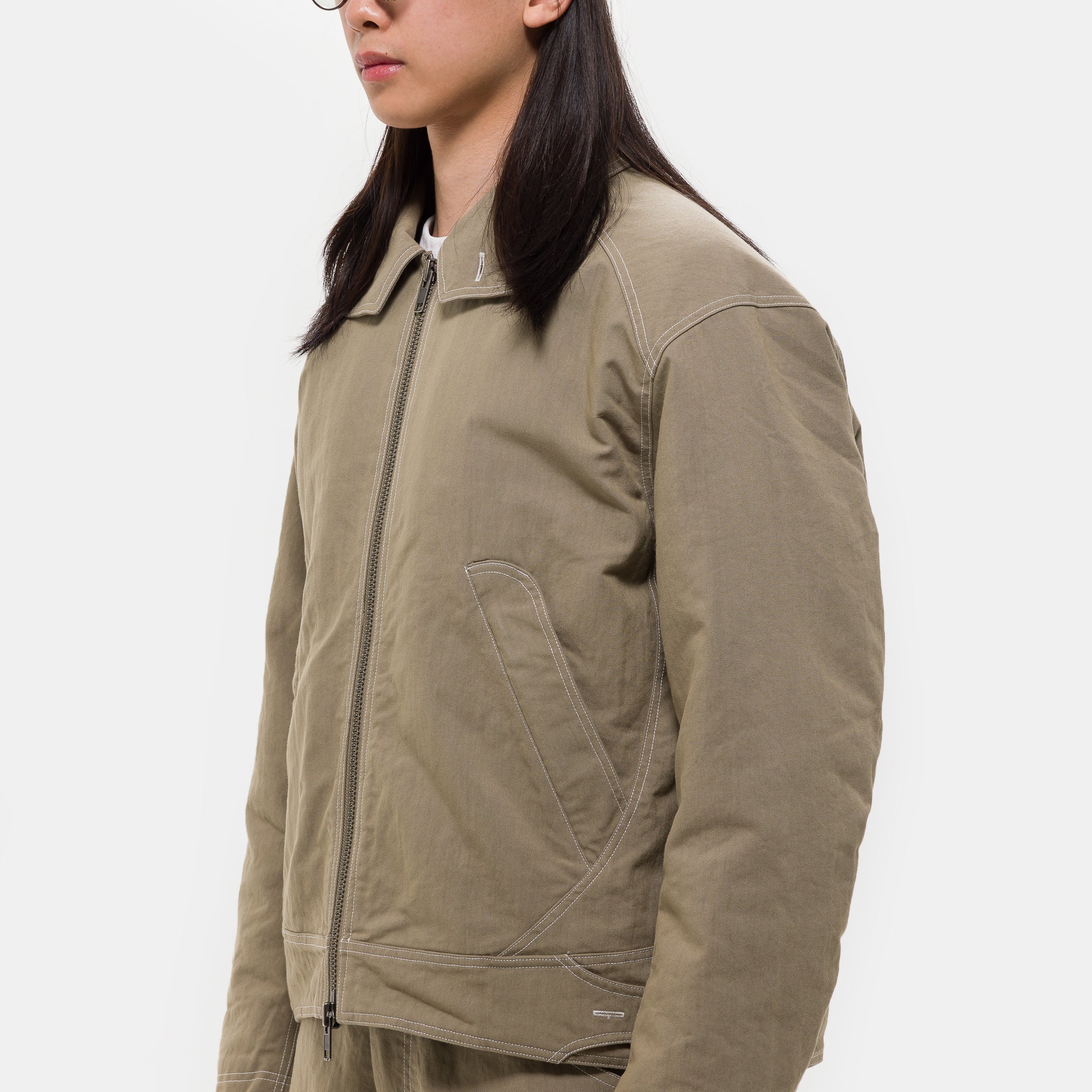 Welder Zip Insulated Jacket in Travertine