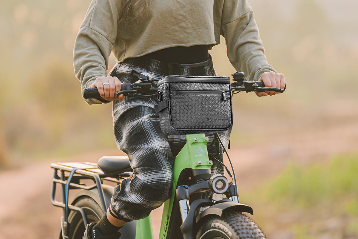 Electric Bike Handlebar Bag Bicycle Front Bag Storage Bag with Shoulder Strap、mySite、bearsvspackers