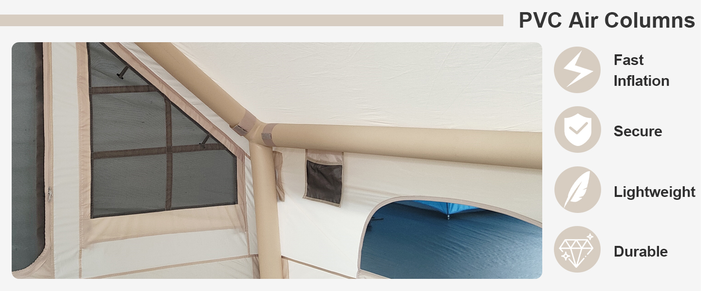 Inflatable Tent with awning