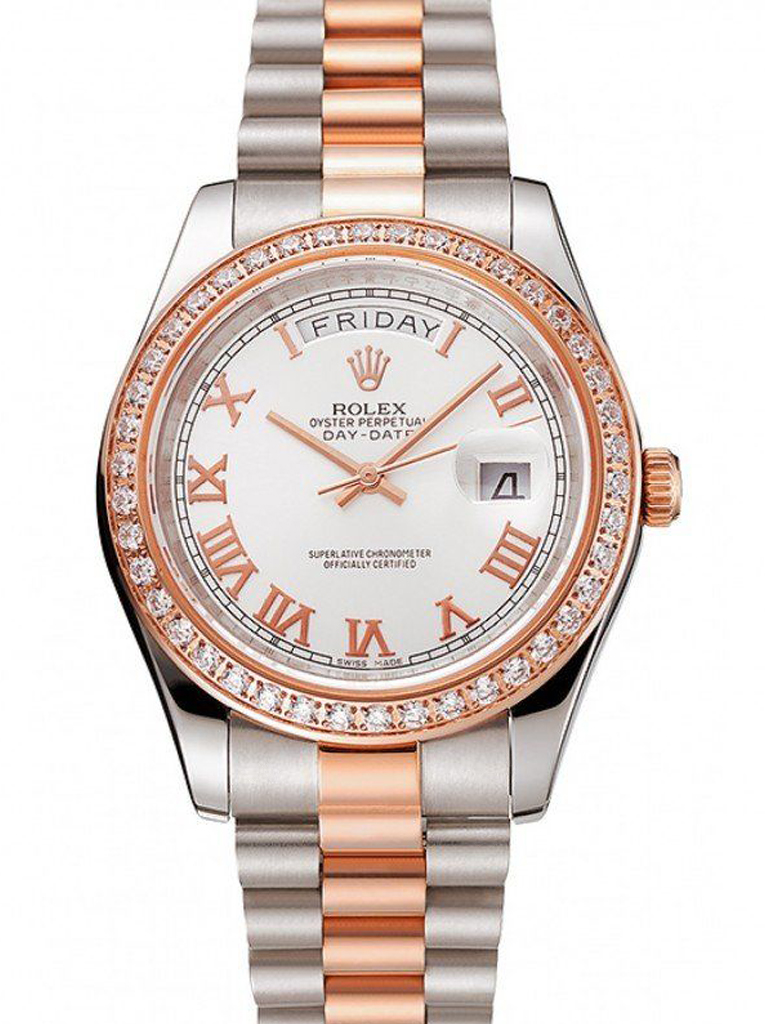 Superclone Rolex Day-Date 41mm White Dial 1454108-fasswatch