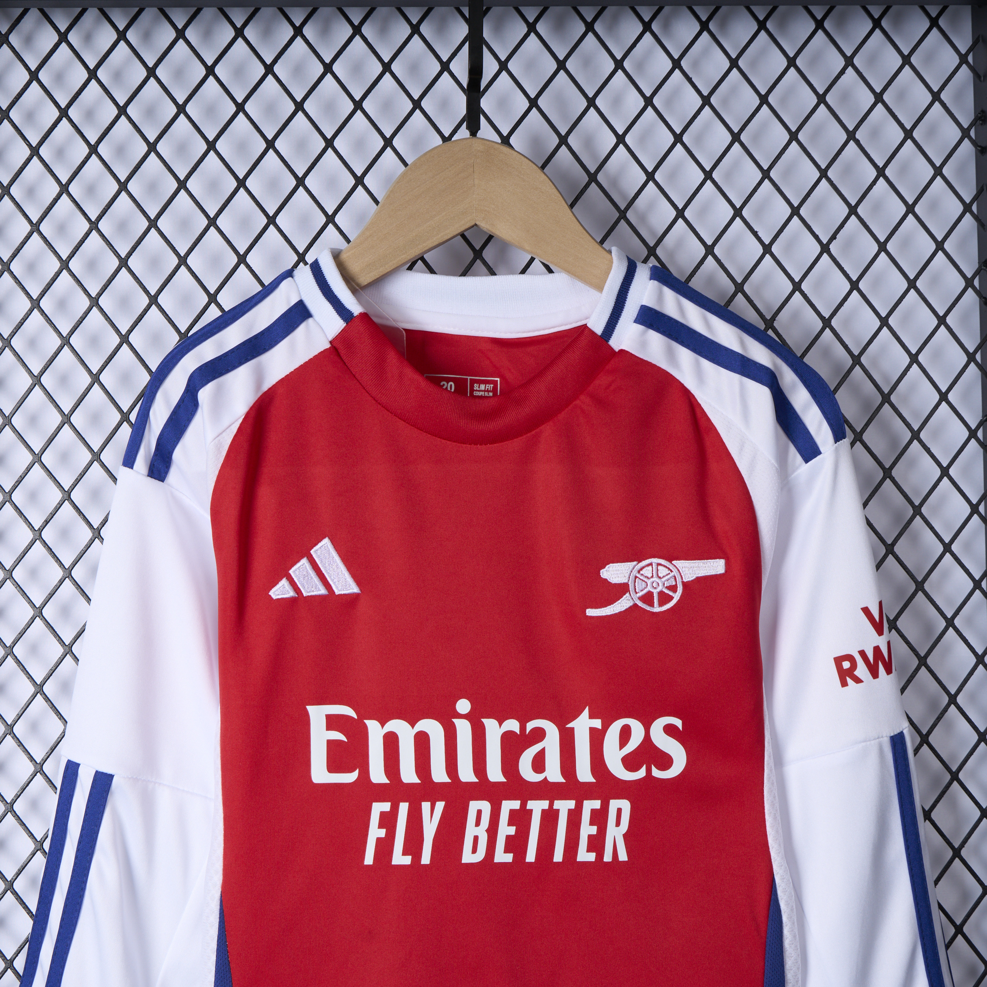 ManixJersey.com | Arsenal 24-25 Home Long Sleeve Kids Kit -Customize Name, Number and Patch | Worldwide Shipping