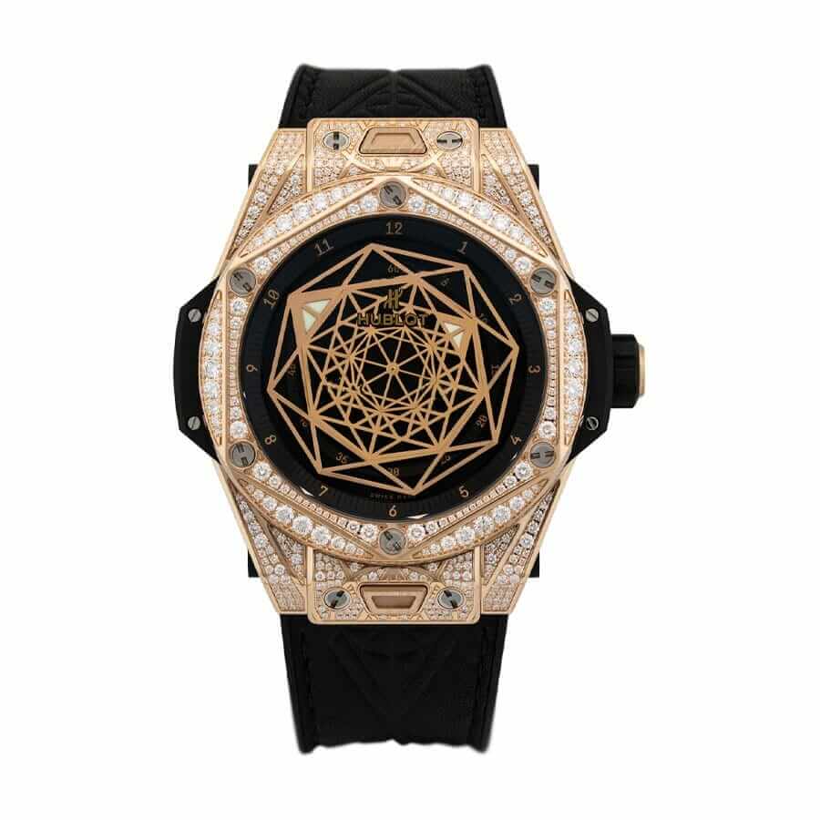 hublot big bang sang bleu king gold 45mm watch 415 ox 1118 vr