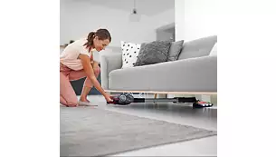 Fast reach everywhere. even under low furniture